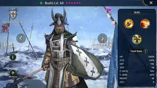 Raid Shadow Legends.  Bushi.  Epic