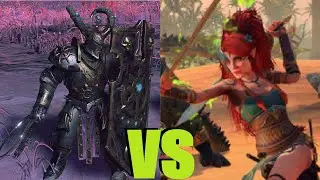 Избранные Слаанеша(адские плети) vs Поющие клинки: Total War Warhammer 3. тесты юнитов v 2.1.1