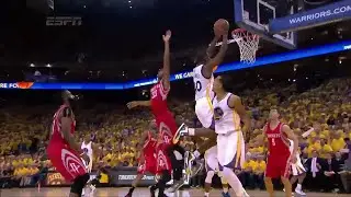 Harrison Barnes drives and SLAM | Rockets vs Warriors | May 19, 2015 | 2015 NBA Playoffs