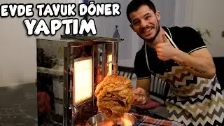 EVDE TAVUK DÖNER YAPTIM !!