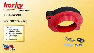 Wax Free Toilet Seal and Hardware Kit Product Overview