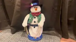 Gemmy 2005 Lasso Spinning Snowman (Read Description)