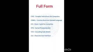 Full Form