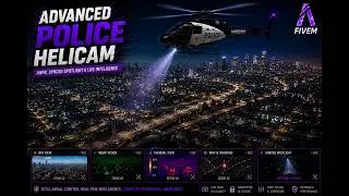 The Most Realistic Police Helicopter Script for FiveM (Advanced Tracking & ANPR)
