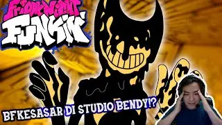 FNF MOD BENDY INK DEMON, BOYFRIEND KESASAR DI STUDIO BENDY!? - Friday Night Funkin Indonesia