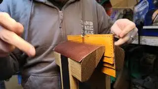 Hand made leather wallets - bespoke wedding gift