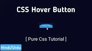 Button With Awesome Hover Effect Using Only HTML & CSS in Hindi/Urdu