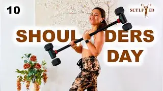 25 Min GIANT SHOULDERS Workout with Dumbbells | Day 10 in the Sculpted Series