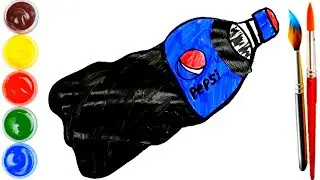 Draw A Picture Of Pepsi | Пепсидің Суретін Салу | ارسم صورة بيبسي | Dessiner Une Image De Pepsi