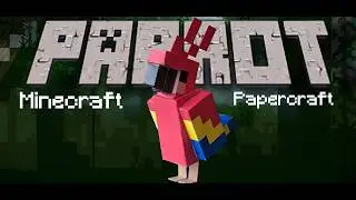 Red Parrot • Papercraft • Minecraft