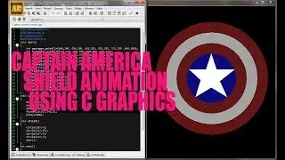 CAPTAIN AMERICA SHIELD ANIMATION USING C GRAPHICS