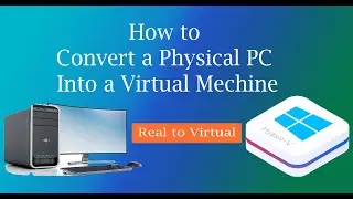How to convert a Physical Computer into a Virtual Machine with Disk2VHD P2V Step by Step !!!