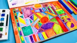 ART LESSON - COLOURFUL CASTLE
