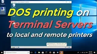 DOS printing on Terminal Servers to local and remote printers