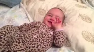 Morning tickle time with mommy