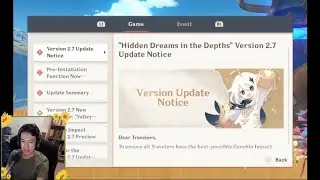 Genshin Impact Version 2.7 Patch Notes Reading!