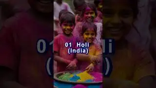 Top 10 Most Unique Festivals Around The Globe ✔️⭕ #fastival #holi #carnival #diwali #facts