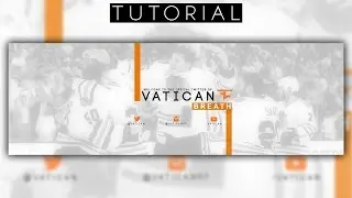 2D Sport Twitter Header Tutorial | Photoshop CC