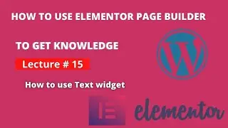 How to Use  Heading Widget on the Elementor Page Builder | What is Heading Widget