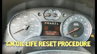 GM Oil Change Due Message Reset Procedure on Chevy Equinox or Pontiac Torrent