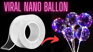 How to make Nano Tape ballon|Diy Nano tape bubble|Nano tape balloon without hair dryer