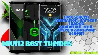 MIUI12 best themes with icon animation, control centre animation, lock screen animation,