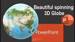 Beautiful spinning Globe in PowerPoint || Spinning globe animation in MS PowerPoint