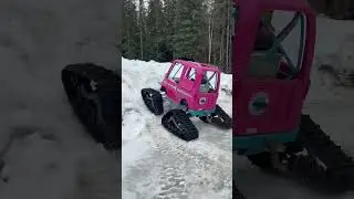Dream Camper tracks vs tires.  Just shreds no matter what!  #grindhardplumbingco #sentandbent