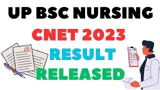 Abvmu UP BSc Nursing Entrance Exam CNET 2023 Result 🔥