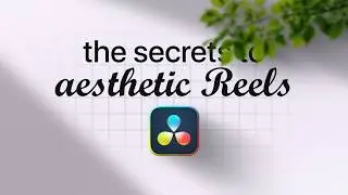How to create AESTHETIC REELS in DaVinci Resolve + FREE Presets