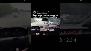 😱Tesla Full Self Driving critical safety takeover