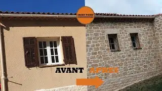 RAVALEMENT DE FACADE IMITATION PIERRE! (Crépi aspect pierre)