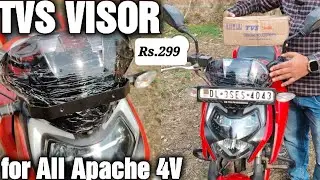 TVS APACHE 1604V BS4,BS6 VISOR INSTALLATION FULL VIDEO...
