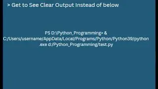 How to hide file path in VS Code Terminal   Python