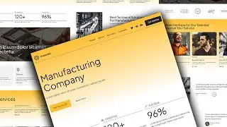 Construction Company Website builder | Manufacturing company Website Template | PowerM5
