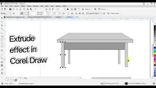 How to use extrude tool in coreldraw | Coreldraw tutorial | The Basics for Beginners
