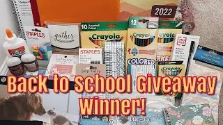 📚 BACK TO SCHOOL GIVEAWAY WINNER!! ✏️