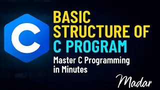 STRUCTURE OF A 'C' PROGRAM ||  'C' PROGRAM STRUCTURE