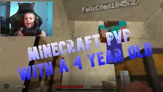 Minecraft PVP with a 4 Year Old