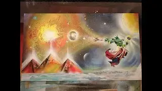 how do  -- PHARAON -- in spray paint art tutorial / music