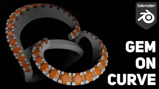 JewelCraft 2.8: Distribute on Curve, microprong ring