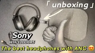 Sony WH-1000XM5 Unboxing the best headphones with ANC! 😍