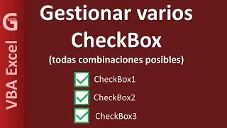 Procesar varios CheckBox - todas las combinaciones posibles. Macro generadora de código - VBA Excel