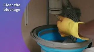 How to unblock a pipe under the sink