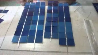 Soldando célula solar 18v 9w (parte 2)