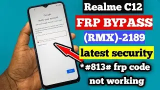 realme C12 (RMX-2189) frp bypass android version 11 google account remove *
