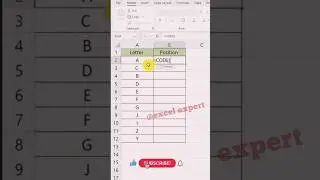 CODE formula in excel 