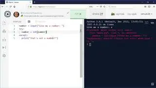 Python 3 - Trapping Errors with Try and Except