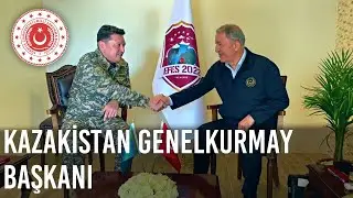 Millî Savunma Bakanı Hulusi Akar, Kazakistan Genelkurmay Başkanı Korg. Marat Khusayinov’u Kabul Etti