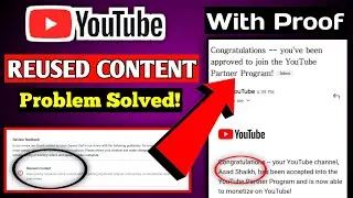 Reused Content Monetization Enabled | Reused Content Kaise Hataye | Reused Content
